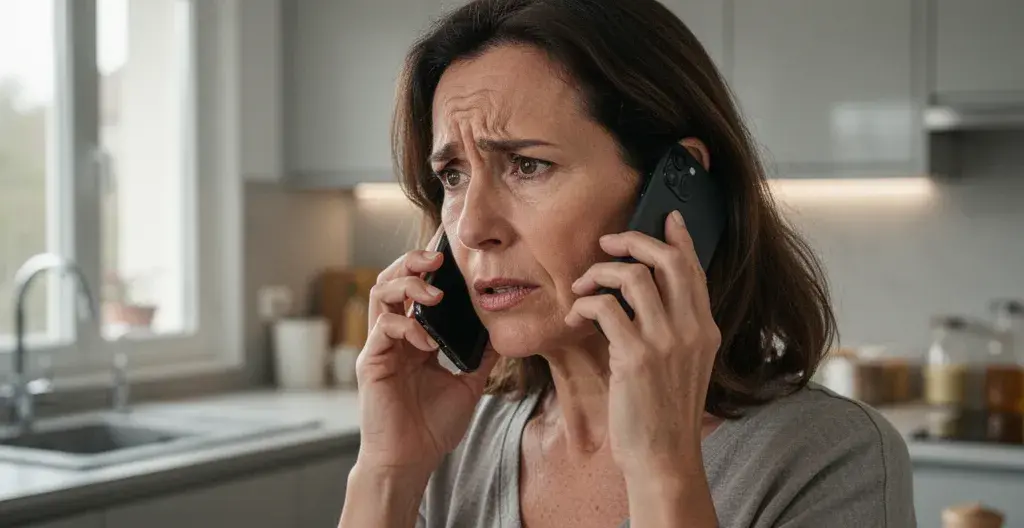 Personne au téléphone demandant un devis dératisation à Marseille